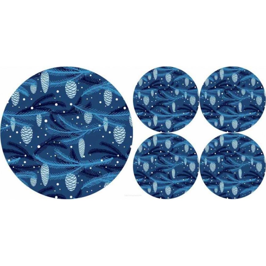 BERTONI EE Tray set for round tables 1+4 - CONE – 2