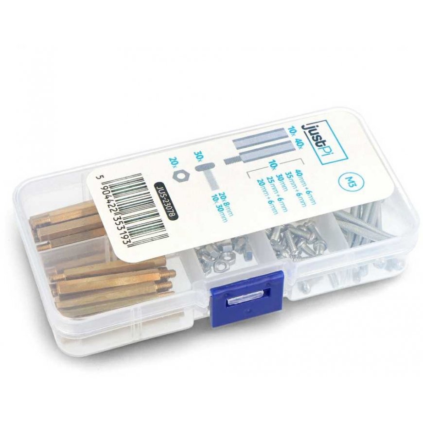 M3 screw and washer set - Set D - 100 pcs, - justPi
