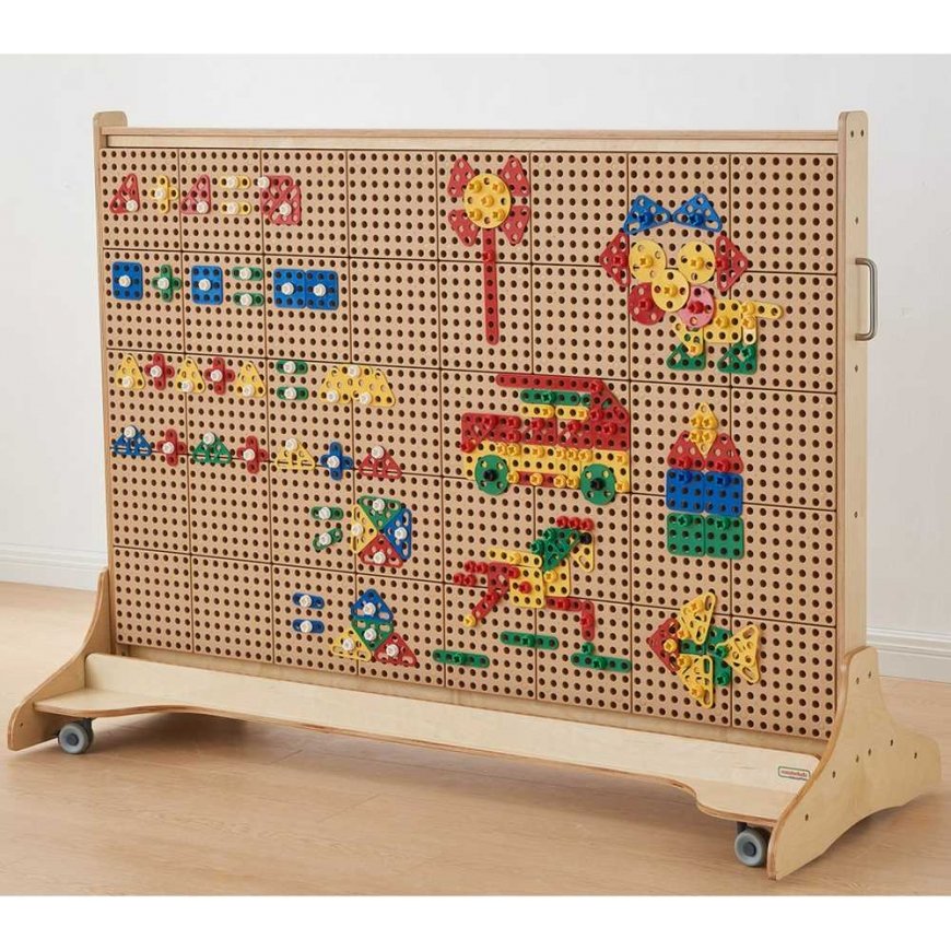 MASTERKIDZ Geometric Shape Block Set for STEM Wall Panels 260 pcs. – 4