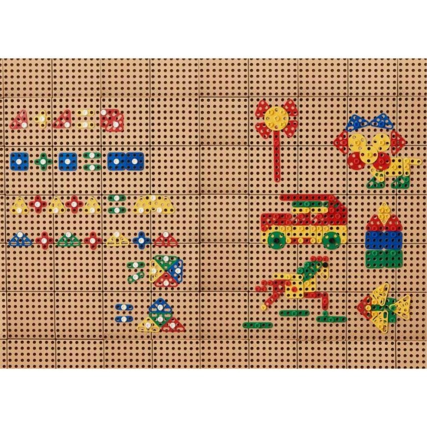 MASTERKIDZ Geometric Shape Block Set for STEM Wall Panels 260 pcs. – 5