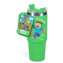 ABYstyle MINECRAFT Zaļš Smalks Krūze ar Salmiņu | 900 ml ABYstyle MINECRAFT Zaļš Smalks Krūze ar Salmiņu | 900 ml