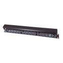 OEM 19" mounting panel 1U, all metal with a cover 40x70mm, pass-through, black OEM 19" mounting panel 1U, all metal with a cover 40x70mm, pass-through, black