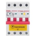 CNC реле утечки с автоматическим выключателем, 4P, 25A, класс C, 30mA, 6kA