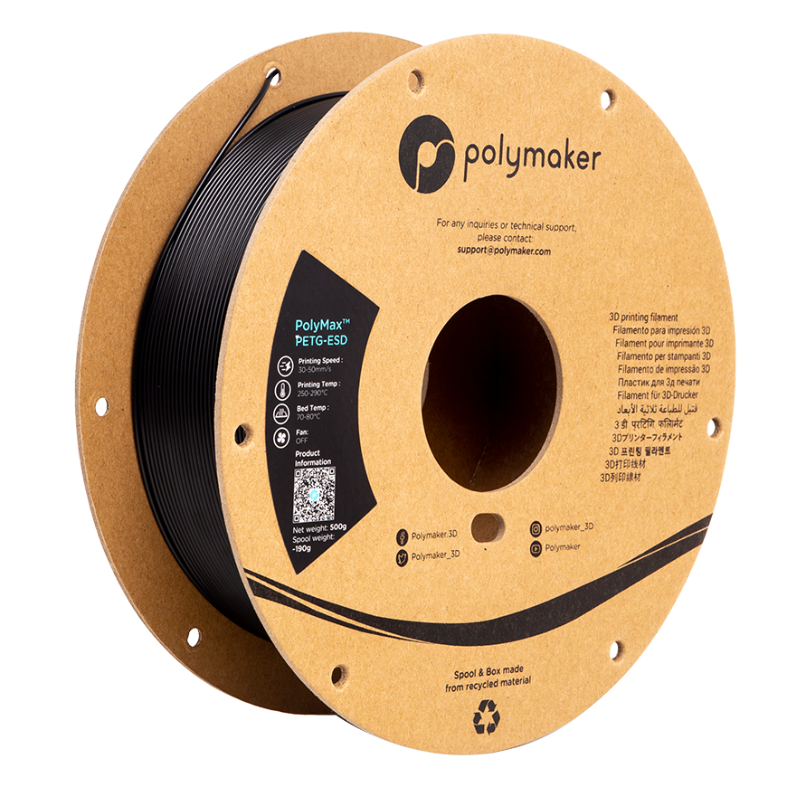Polymaker PolyMax PETG-ESD - 0.5kg - 1.75mm - must