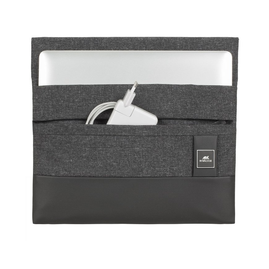 Rivacase 8803 BLACK MELANGE sülearvutikott 33,8 cm (13.3") Varrukaümbris Must – 4