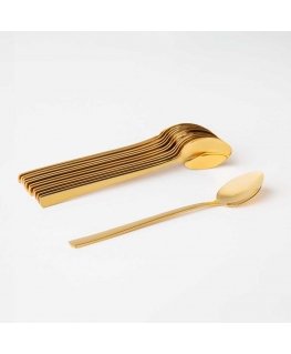 12 Prato piena karotes komplekts, 18,5 cm, zelta krāsā, AMBITION