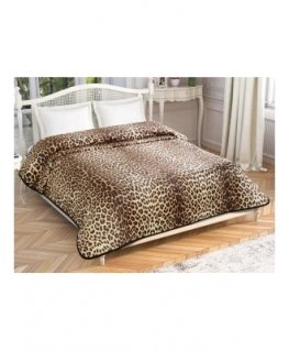 Tac Taç Leopard Peitto 220 x 240 cm ruskea