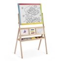 Large magnetic chalkboard with Ricokids clock - multicolored Large magnetic chalkboard with Ricokids clock - multicolored