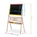 Large magnetic chalkboard with Ricokids clock - multicolored Large magnetic chalkboard with Ricokids clock - multicolored