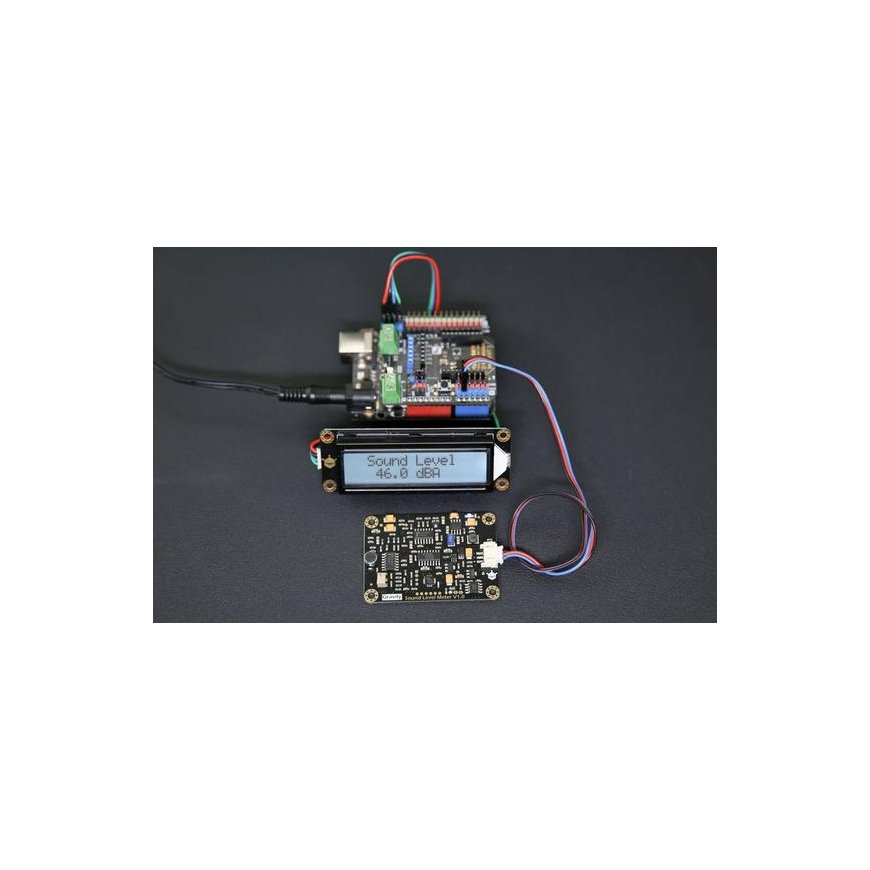 DFRobot Gravity analog sound level meter 3.3 ~ 5.0V 30dBA ~ 130dBA ±1.5dB 31.5Hz ~ 8.5KHz – 3
