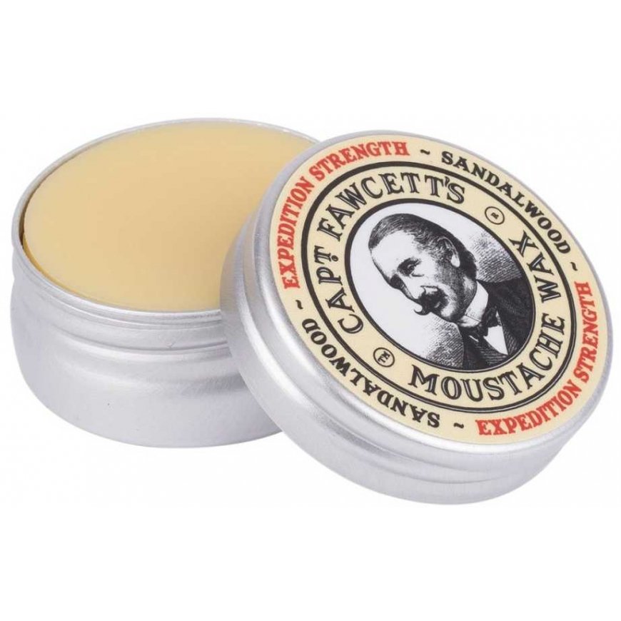 Captain Fawcett Expedition Strength Sandalwood Moustache Wax, 15 ml – 4