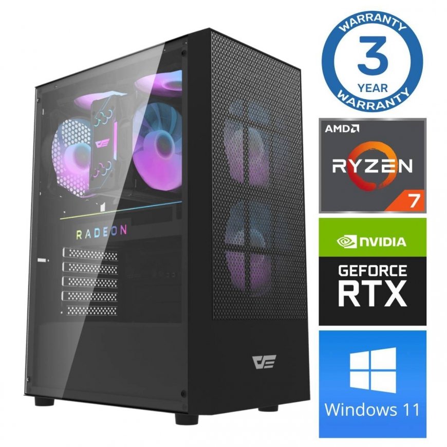 INTOP Ryzen 7 7700X 16GB DDR5 500SSD M.2 NVME+2TB RTX5060 8GB WIN11