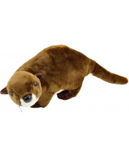 Lean Toys Plush Toy Otter, soft toy, brown, 37 cm