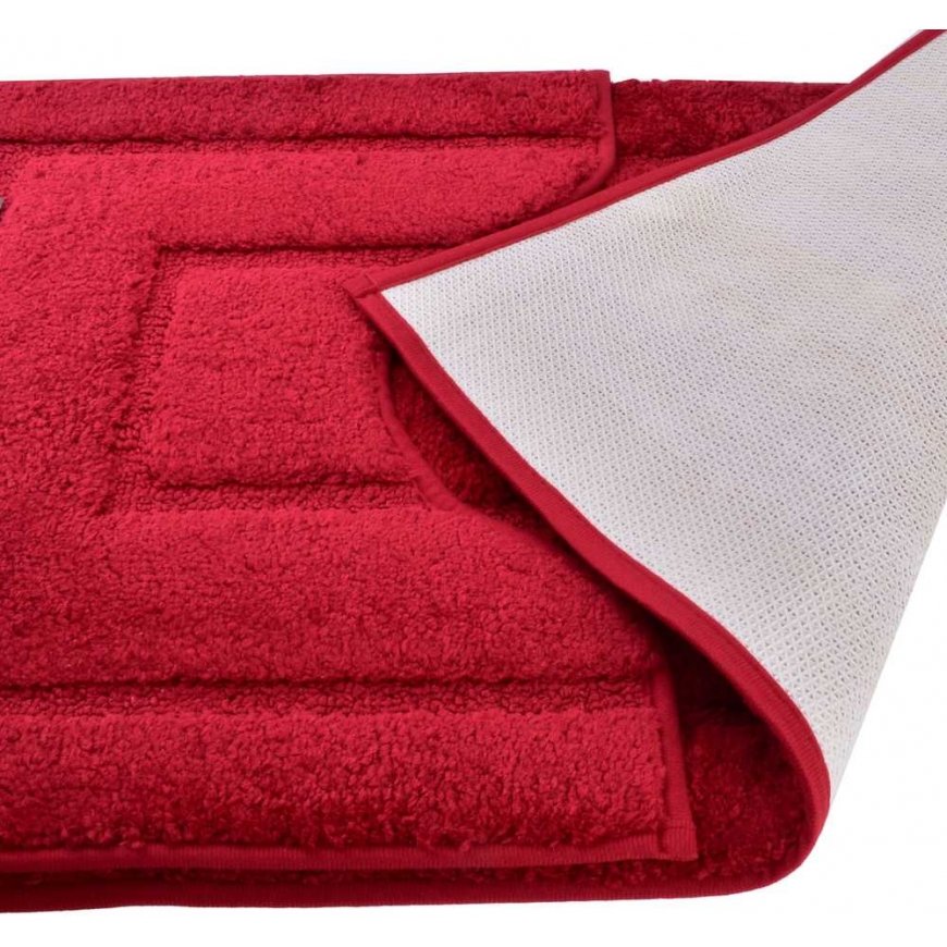 Bathlab ZAC 2 vonios kilimėlių rinkinys 50x40/50x80cm raudonas – 3