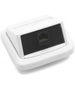 DATACOM UTP dvigubas lizdas ABB TANGO 2xRJ45 kat.6 WH