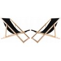 Table set for beds + 2 beds, Black, Woodok Table set for beds + 2 beds, Black, Woodok