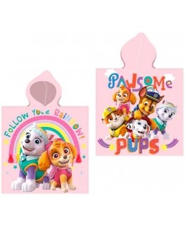 Rankšluostis Spin Master Paw Patrol puuvillane ponšo rätik