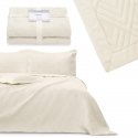 OPHELIA bedspread in sand color, classic type material - microfiber textile 220x240 AmeliaHome