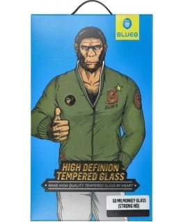 Blueo LCD aizsargstikls 5D Mr. Monkey Glass (Strong HD) Apple iPhone 13 Pro Max melns