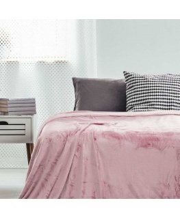 DecoKing BLA/MIC/PUDRINIS ROŽINIS/200X220