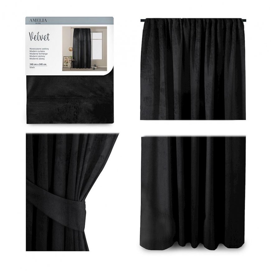 AmeliaHome Nakts aizkars AmeliaHome VELVET 140X245
