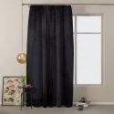 Nakts aizkars AmeliaHome VELVET 140X245 cm, 1 gab., sloksne/karabīnes, krāsa: melna Nakts aizkars AmeliaHome VELVET 140X245 cm, 1 gab., sloksne/karabīnes, krāsa: melna