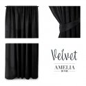 Yöverho AmeliaHome VELVET 140X245 cm, 1 kpl, nauha/klipsit, väri: musta Yöverho AmeliaHome VELVET 140X245 cm, 1 kpl, nauha/klipsit, väri: musta