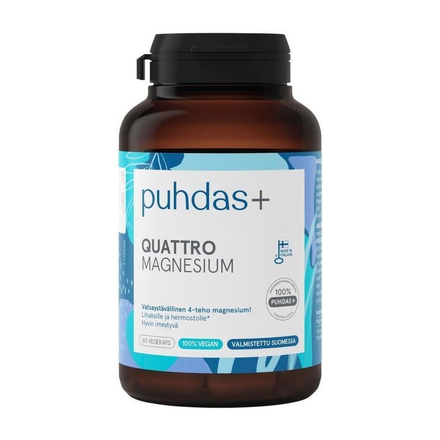 Puhdas+ Quattro Magnis 120 kapsulių