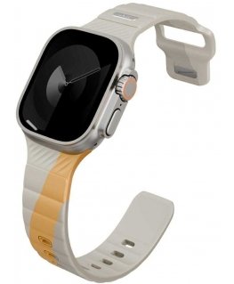 Dirželis UNIQ Stride De Rubber Apple Watch 49/46/45/44mm smilšu krāsā
