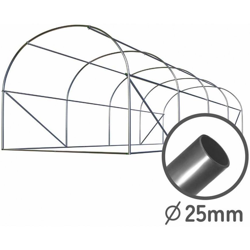 Tunnelikasvihuone 2,5 x 4 m (10 m²) Plonos – 2