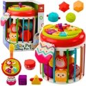 Lean Toys Cylinder sensory cube interactive sorting lights sound colorful Lean Toys Cylinder sensory cube interactive sorting lights sound colorful