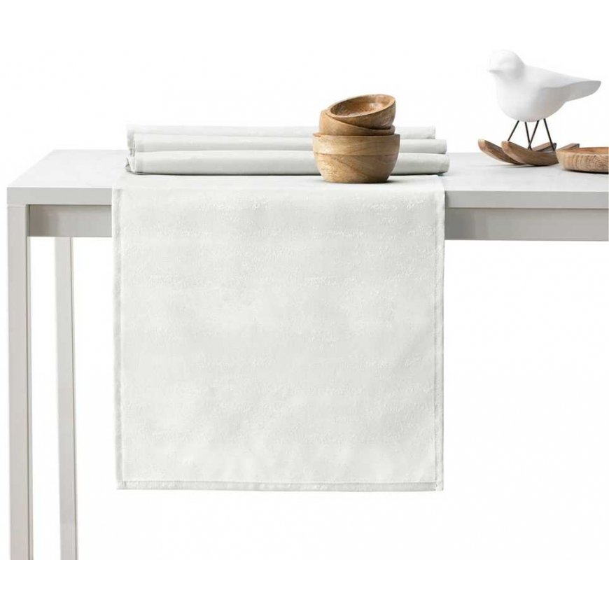 Vesta cream pressed modern tablecloth 115x200+35x200 AmeliaHome