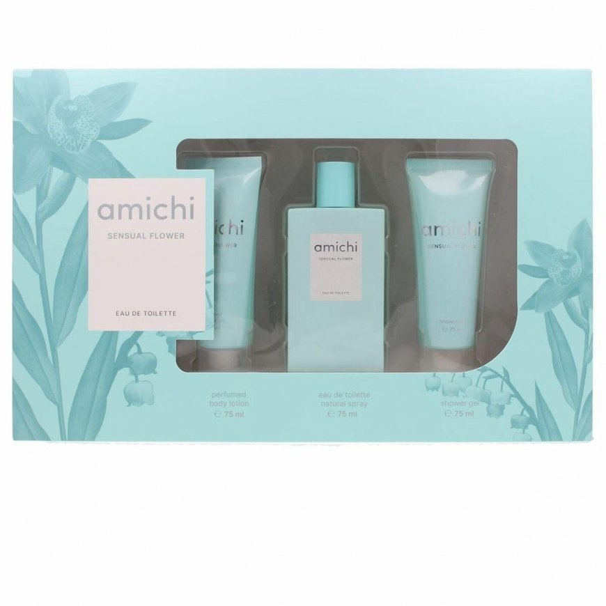 Women's perfume set Amichi Sensual Flower 3 Pieces