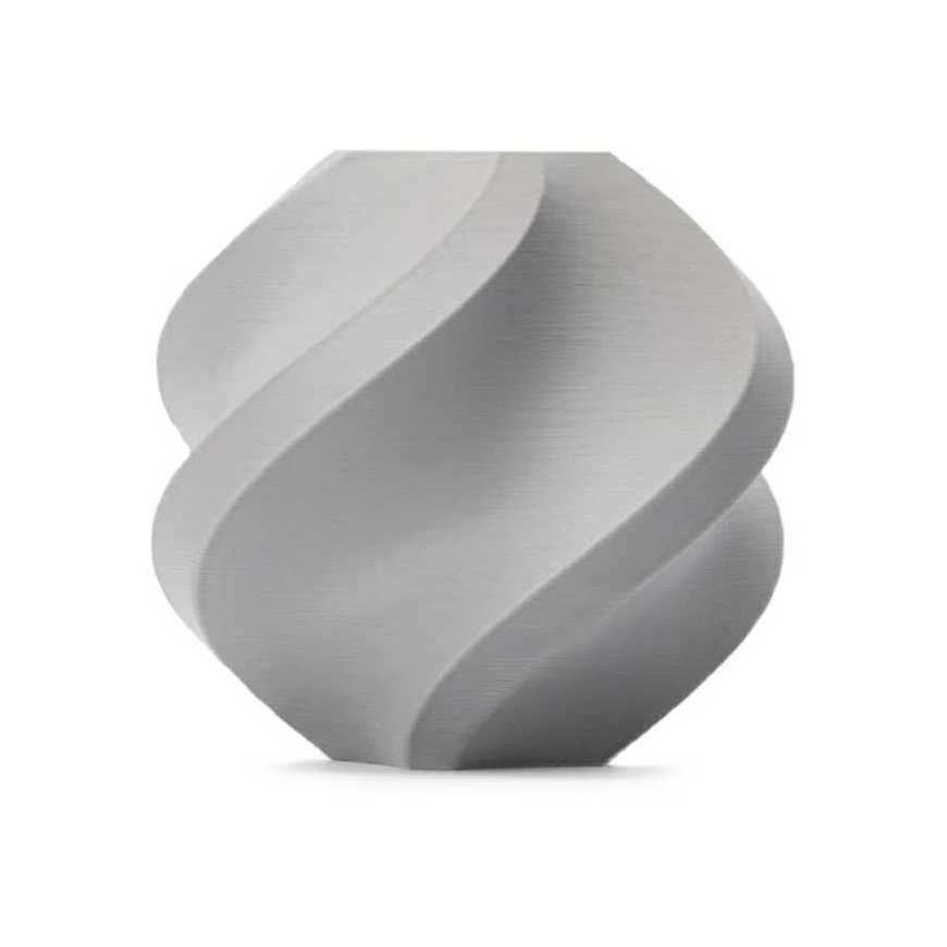 Bambu Lab PETG HF diegs 1.75 mm 1kg - nāk ar atkārtoti lietojamu spolēm - pelēks