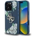 Original GUESS Grained Roses Big 4G logo case for Apple iPhone 16 Pro in blue color Original GUESS Grained Roses Big 4G logo case for Apple iPhone 16 Pro in blue color