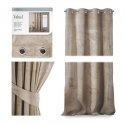 Night curtain with rings AmeliaHome VELVET 140X270 cm, 1 pc., color: sand