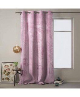 Ööriie rõngastega AmeliaHome VELVET 140X270 cm, 1 tk, värv: roosa