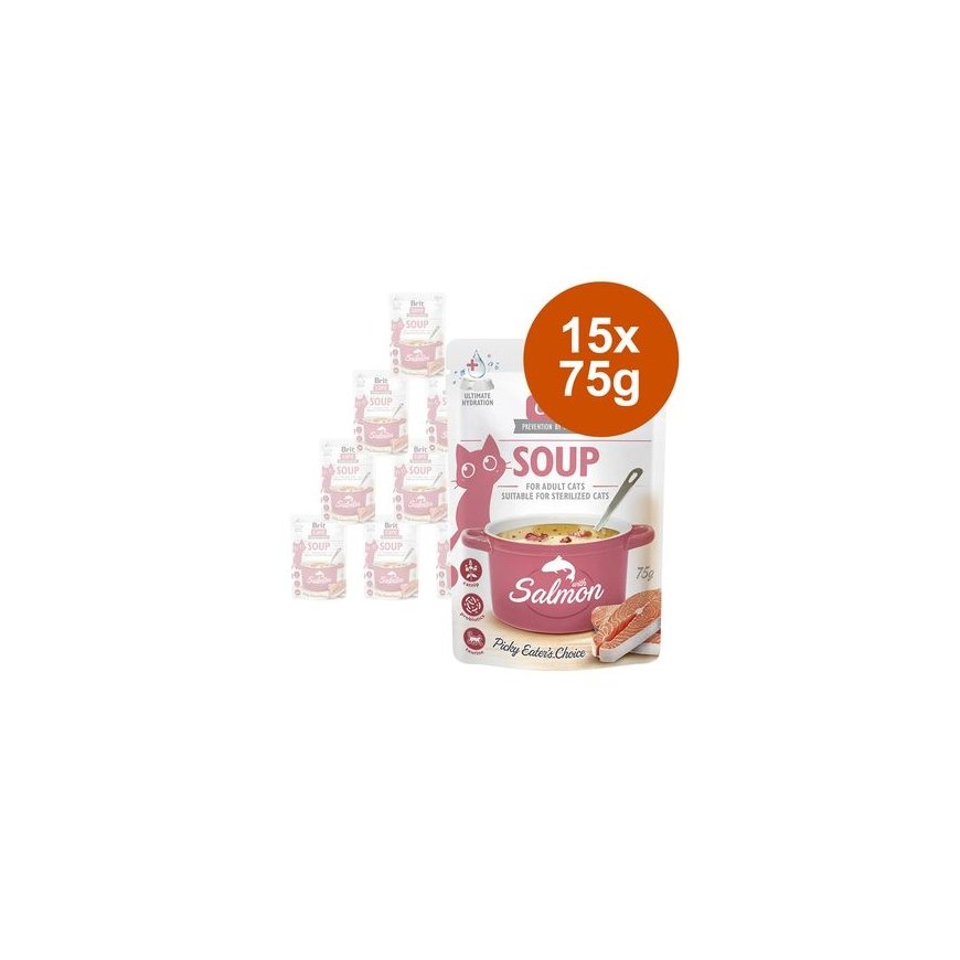 BRIT Care Supp Salmon - supp kassidele - 75g – 2