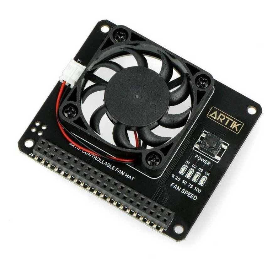 Argon Fan HAT v1.5 - модуль с вентилятором, предназначенный для Raspberry Pi