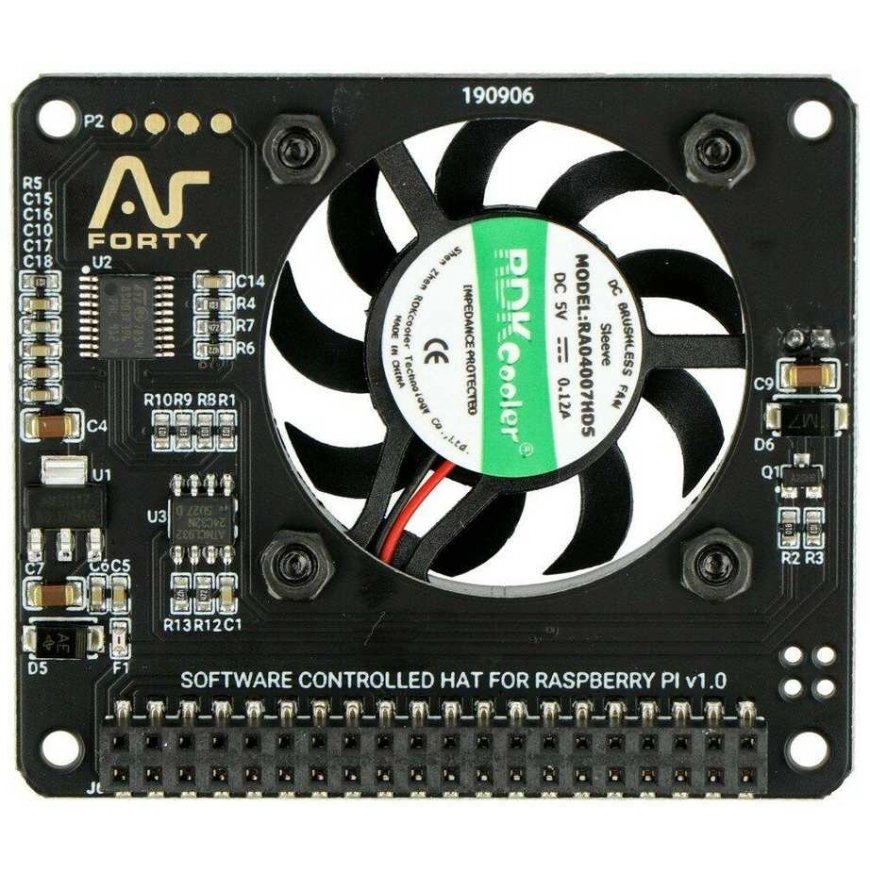 Argon Fan HAT v1.5 - модуль с вентилятором, предназначенный для Raspberry Pi – 3