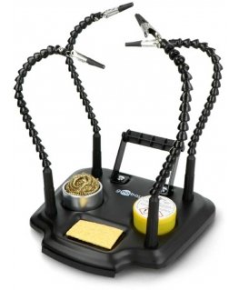 4 rokturu turētājs – trešā roka ar metāla pamatni un piederumiem – Goobay