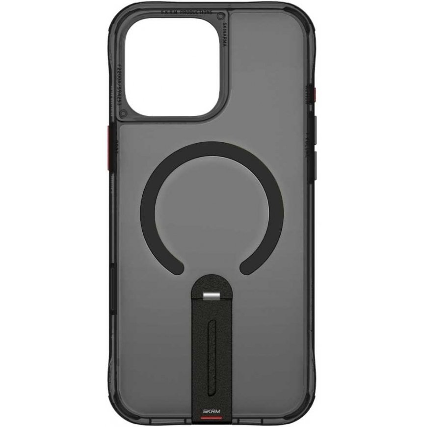 Skinarma Helix Apple iPhone 16 Pro Max magnetilise laadimise 360-kraadise pöörleva toe jaoks musta värvi telefonikaitse – 5