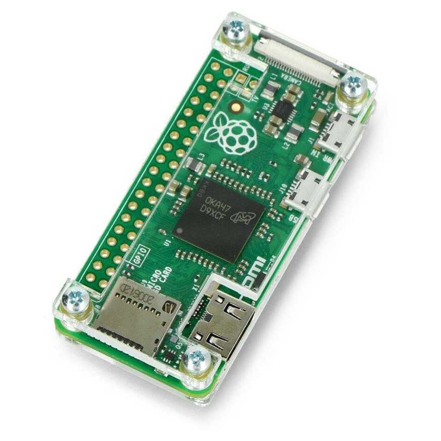 Gravlaser Raspberry Pi Zero korpuss, Fluo Open, caurspīdīgs