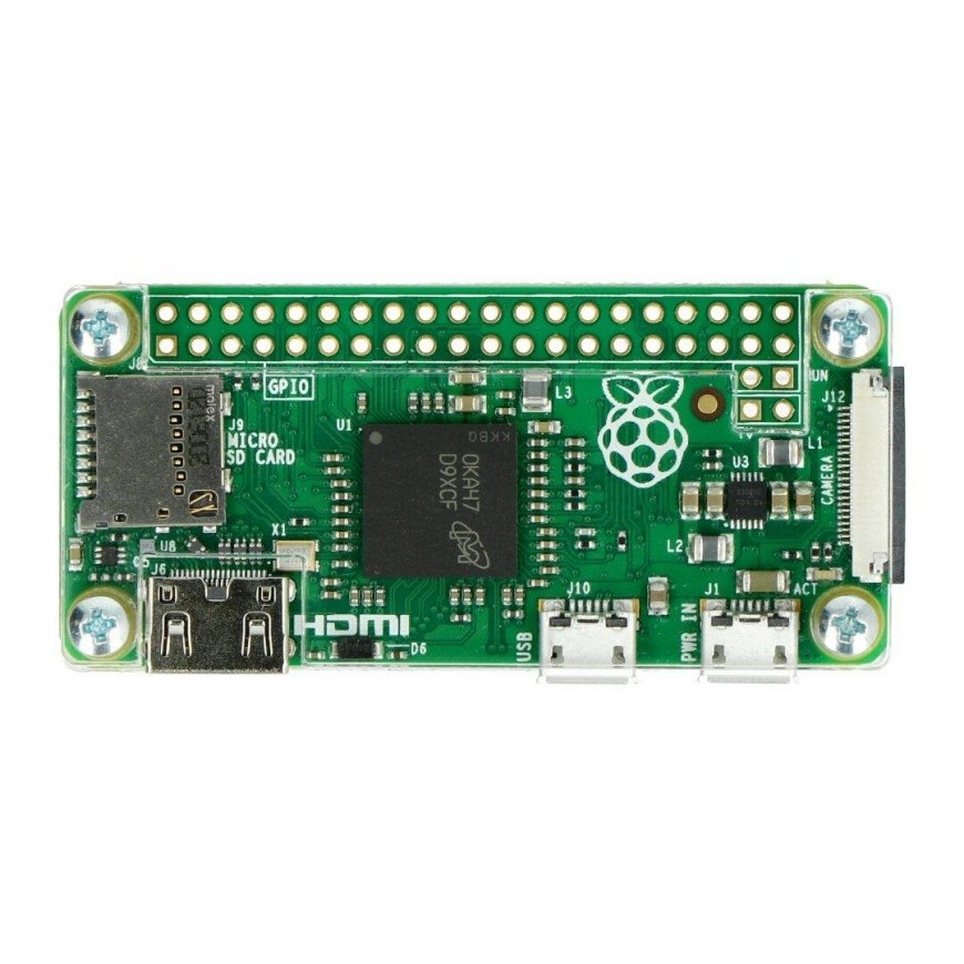 Gravlaser Raspberry Pi Zero dėklas, Fluo Open, permatomas – 2