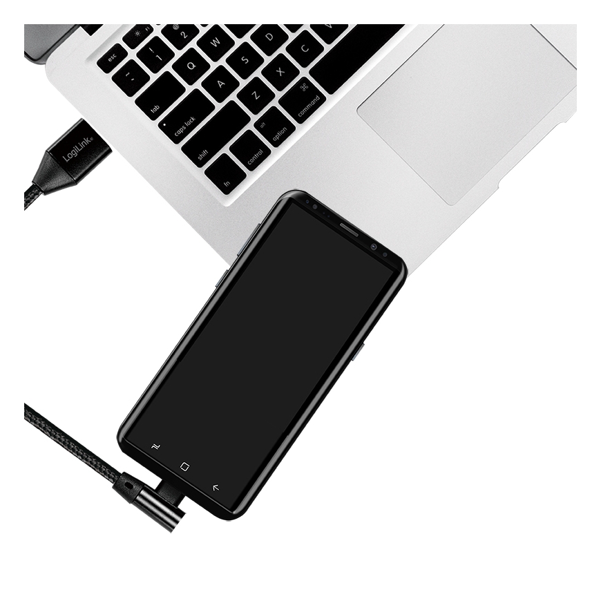 LogiLink CU0137 USB kabelis USB 2.0 0,3 m USB A USB C Melns – 4