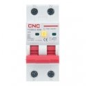 CNC реле утечки с автоматическим выключателем, 2P, 16A, класс C, 30mA, 6kA