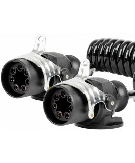 Amio Spiralinainen perävaunuliitin 2x 7 PIN EBS 5m 24V