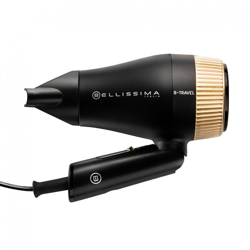 Bellissima B-Travel föön 1400 W Must, Kuld – 4