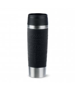 EMSA Travel Mug Classic N2022000 reisitass 500 ml Must, Roostevaba teras Roostevaba teras