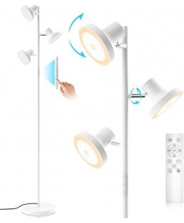 LIGHT4ME Sienas stabs 1 stūra grīdas lampa